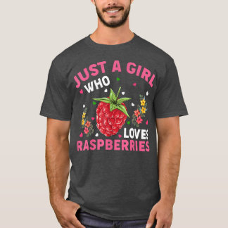Camiseta Raspberry Fruit Lover Un Chica Que Ama Raspbe