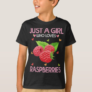 Camiseta Raspberry Fruit Lover Un Chica Que Ama Raspbe