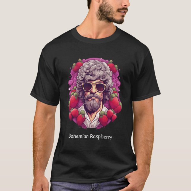Camiseta Raspberry Song Puns bohemias (Anverso)