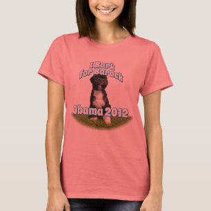 Camiseta Raspo para Barack, BO el primer perro Obama