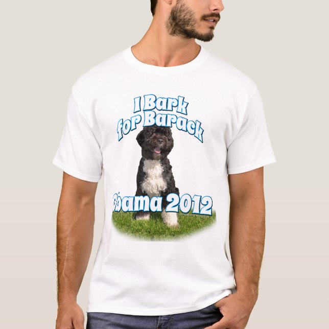 Camiseta Raspo para Barack, BO el primer perro Obama (Anverso)