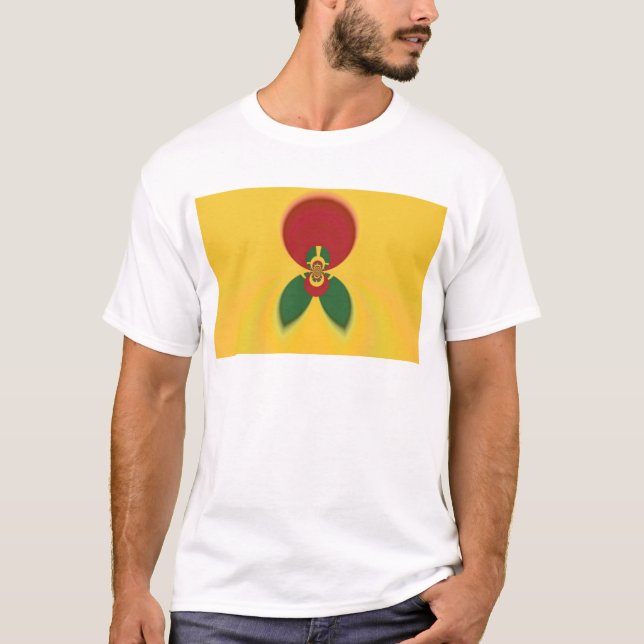 Camiseta Rasta Colores Resumen Arte Imprimir (Anverso)