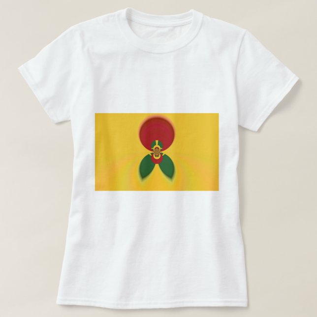 Camiseta Rasta Colores Resumen Arte Imprimir (Diseño del anverso)
