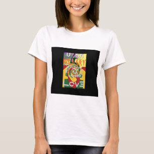Camiseta Rasta Colores Rojo Golden Green Hillary Art Imprim