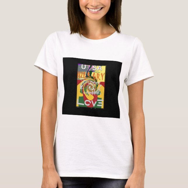 Camiseta Rasta Colores Rojo Golden Green Hillary Art Imprim (Anverso)