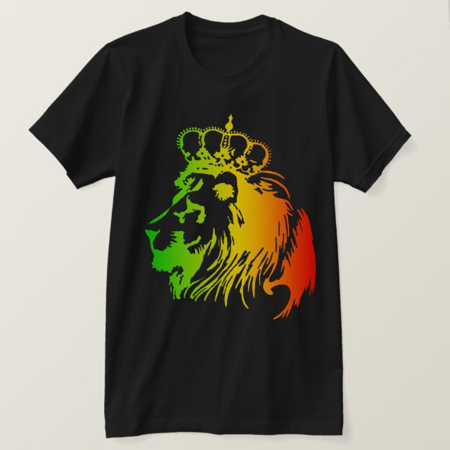 Camiseta Rasta - Conquista al León de Judá (Anverso del diseño)