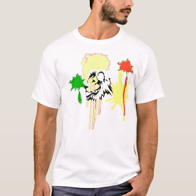 Camiseta rasta del león (Anverso)