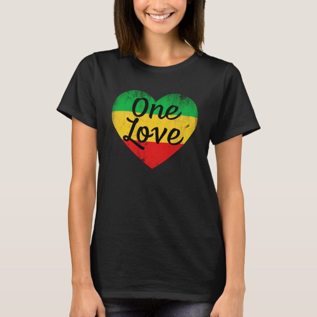 Camiseta Rasta Heart Love (Anverso)