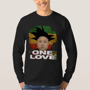 Camiseta Rasta Kim Jong Un Jamaica Jah Un Amor Estilo