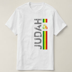 Camiseta RASTA León de Judá   Rojo Dorado Verde