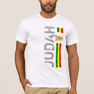Camiseta RASTA León de Judá   Rojo Dorado Verde