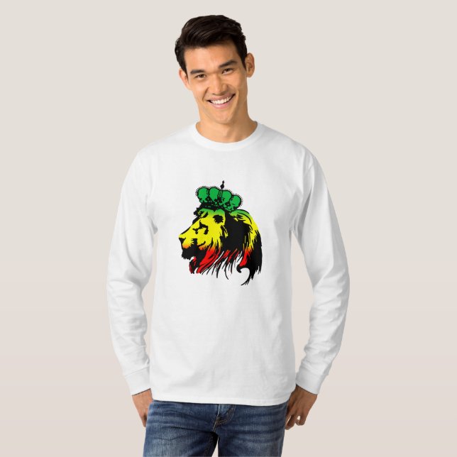 Camiseta Rasta León de Judah T-Shirt (Anverso completo)