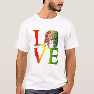 Camiseta Rasta Lion Jamaican Reggae Love