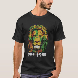 Camiseta Rasta Lion Reggae Música León De Judah Jamaican Pr