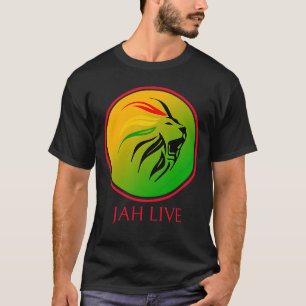 Camiseta Rasta Live Up jah Live Lion