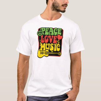 Camiseta Rasta PEACE-AMOR-MÚSICA