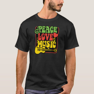 Camiseta Rasta PEACE-AMOR-MÚSICA