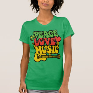 Camiseta Rasta Peace Love and Music