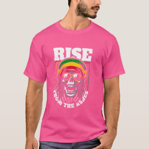 Camiseta Rasta rastafari de música de cráneo reggae - Rasta