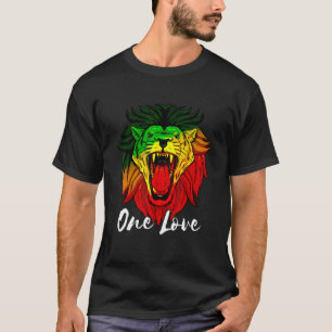 Camiseta Rasta Reggae Jamaicano León De Judá Rastafariano R