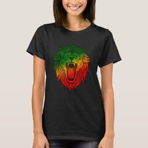Camiseta Rasta Reggae León De Judah León Etíope Jamaica