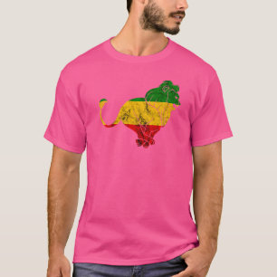 Camiseta Rasta Reggae León Etíope De Judah Rastafari Roo