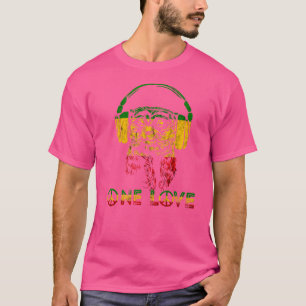 Camiseta Rasta Reggae Meerkat Reggae Música Auriculares Sur