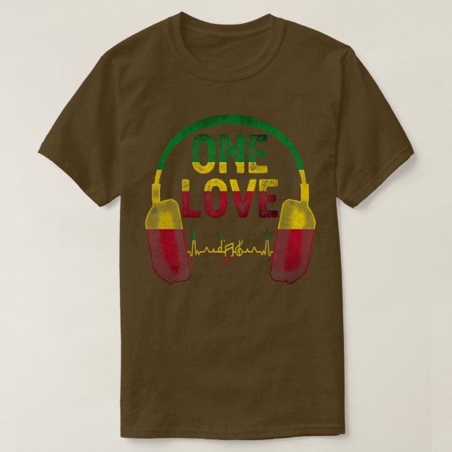 Camiseta Rasta Reggae Music Shirt Bob Jamaican Rota 1 Pr (Diseño del anverso)