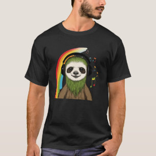 Camiseta Rasta Sloth Stylish Rastafari Reggae & Jamaica Vib