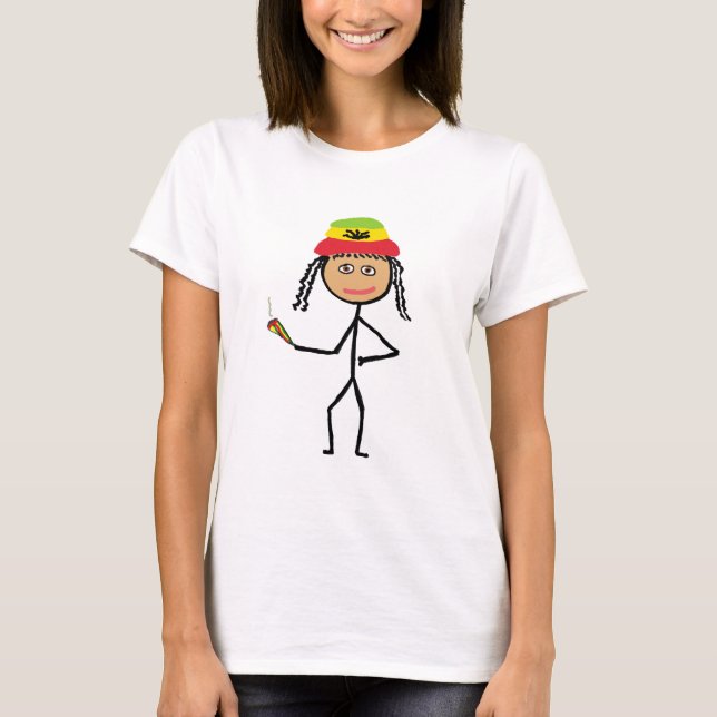 Camiseta Rasta Stickwoman (Anverso)