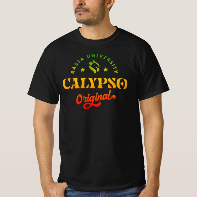 Camiseta Rasta University Calypso Original Rasta Reggae (Anverso)