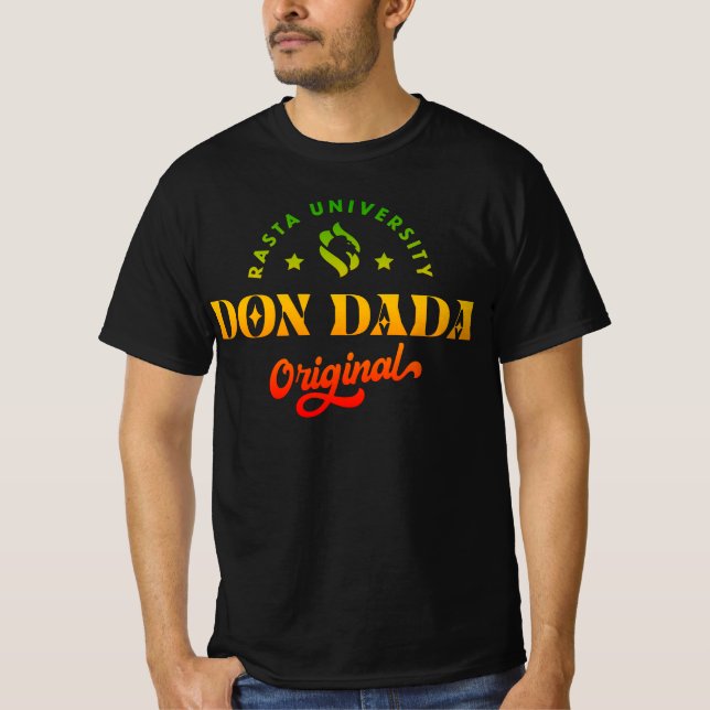 Camiseta Rasta University Don Dada Original Rasta Reggae (Anverso)