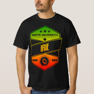 Camiseta Rasta University Irie Good Vibes Rasta Reggae