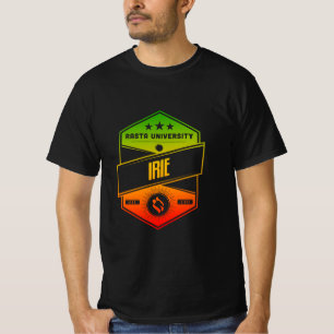 Camiseta Rasta University Irie Good Vibes Rasta Reggae