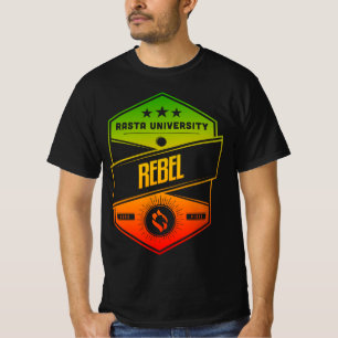 Camiseta Rasta University Rebel Good Vibes Rasta Reggae