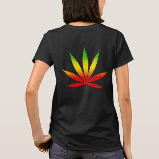 Camiseta Rasta verde y amarillo Rojo Leaf Jamaica