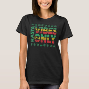 Camiseta Rasta Vibes Solo Para La Música De Reggae