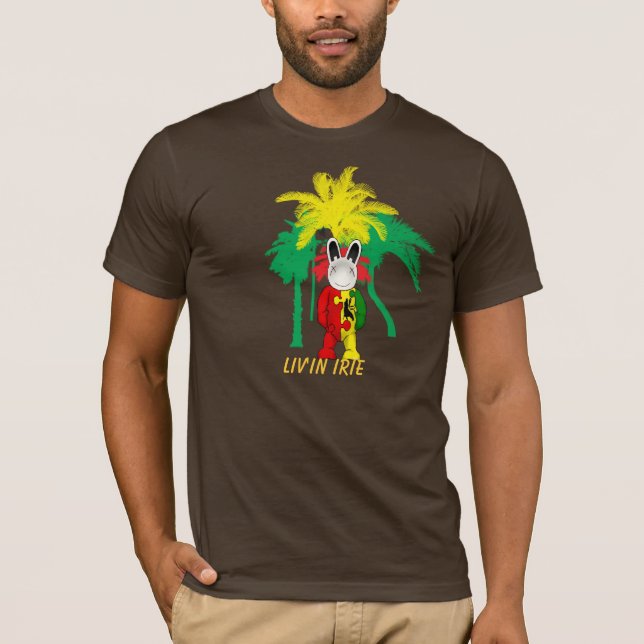 Camiseta rastabuninthetropics, Liv'in Irie (Anverso)