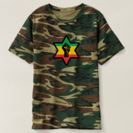 Camiseta Rastafara Power - Jah Army Bless reggae Shirt -