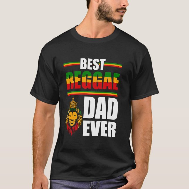 Camiseta Rastafari Dad Musik Día del Padre Rasta Jamaika Re (Anverso)
