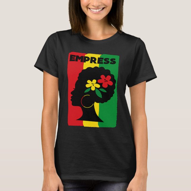 Camiseta Rastafari Empress Jamaica Souvenir Rasta Roots Reg (Anverso)
