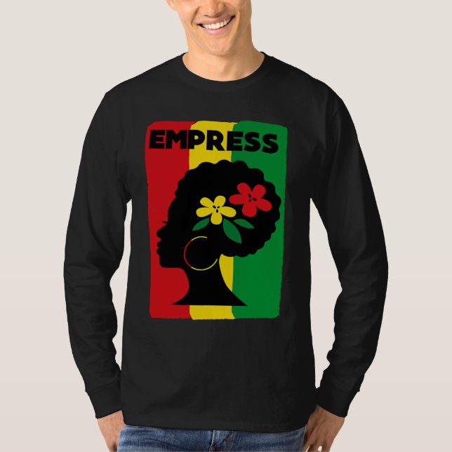 Camiseta Rastafari Empress Jamaica Souvenir Rasta Roots Reg (Anverso)