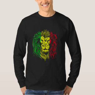 Camiseta Rastafari Lion Mandala Reggae Music Jamaica Rast