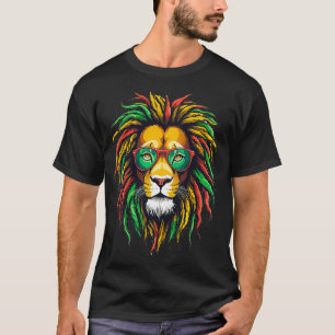 Camiseta Rastafari rasta reggae lentes de sol de león 2