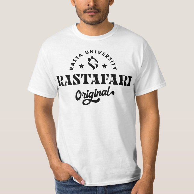 Camiseta Rastafari Reggae original de la Universidad Rasta (Anverso)