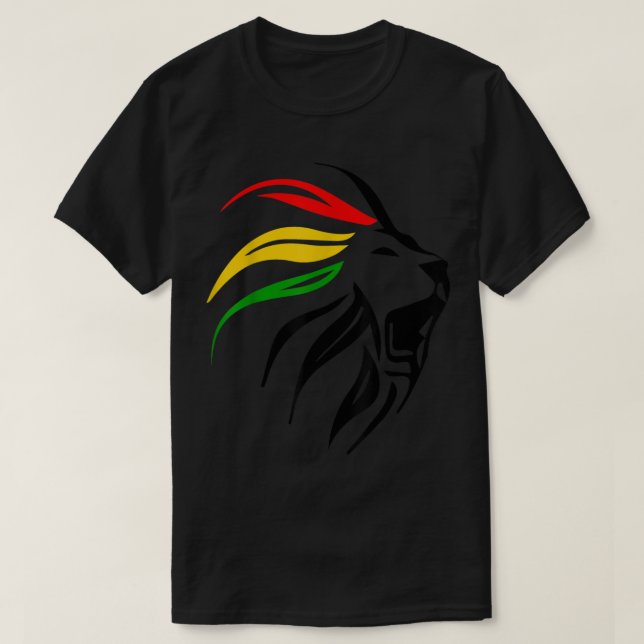 Camiseta Rastafari, un regalo para el amante del reggae (Diseño del anverso)