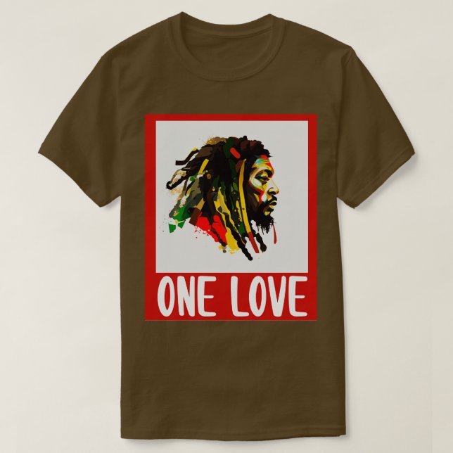 Camiseta Rastafari Un Reggae De Amor (Diseño del anverso)