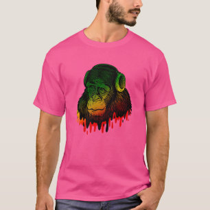 Camiseta Rastafarian Rastafarian Hippie Jamaica Mus