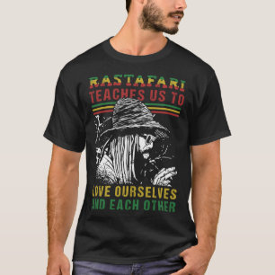 Camiseta Rastaman dreadlock bandera etíope dicho rastafaria