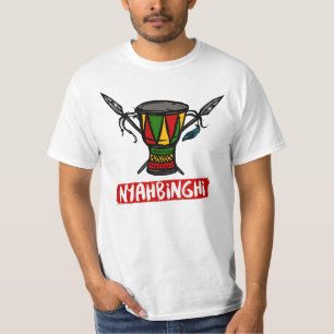 Camiseta Rastaman Nyahbinghi Drum Rasta Colors Reggae